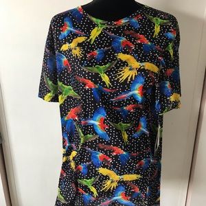 Black Jack parrot shirt